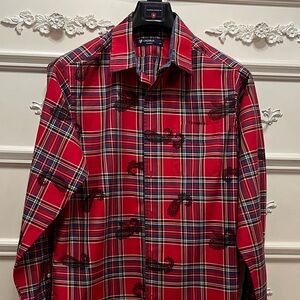 Daniel Cremieux Red Plaid Men's Button Down Shirt